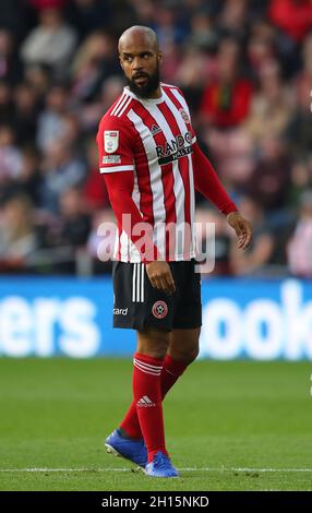 Sheffield, Angleterre, 16 octobre 2021.David McGoldrick de Sheffield Utd lors du match de championnat Sky Bet à Bramall Lane, Sheffield.Le crédit photo devrait se lire: Simon Bellis / Sportimage Banque D'Images