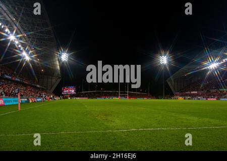 Limerick, Irlande.16 octobre 2021.Une vue générale du parc Thomond lors du match de rugby de championnat de rugby de l'United Rugby Round 4 entre Munster Rugby et Connacht Rugby au parc Thomond de Limerick, Irlande, le 16 octobre 2021 (photo par Andrew SURMA/ Credit: SIPA USA/Alamy Live News Banque D'Images