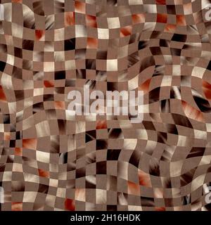Motif à carreaux ondulées sans couture pour l'impression Banque D'Images