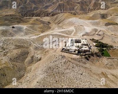 Nabi Musa, lieu de sépulture du prophète Moses dans le désert de Judée, Banque D'Images