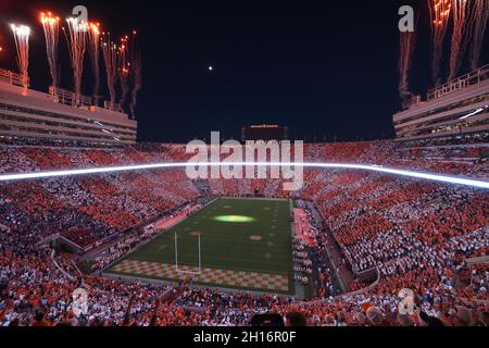 16 octobre 2021 : Stade Neyland avant le match de football NCAA entre l'Université du Tennessee Volunteers et les rebelles Ole Miss au stade Neyland à Knoxville TN Tim Gangloff/CSM Banque D'Images