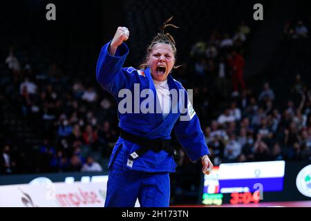 Femmes -63 kg, Manon DEKETER de France Médaille de bronze lors du Grand Chelem 2021 de Paris, Judo le 16 octobre 2021 à l'AccorHotels Arena de Paris, France - photo Victor Joly / DPPI Banque D'Images