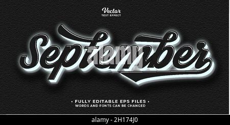 effet de texte bleu et noir brillant au néon modifiable eps cc Illustration de Vecteur