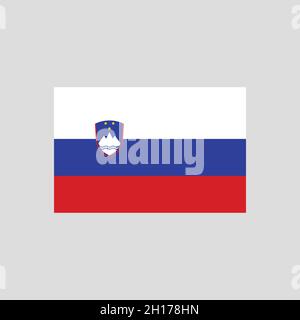 Drapeau de la Slovénie élément de ligne de couleur.Elément vectoriel pour page Web, application mobile, Promo.Élément de conception UI UX GUI. Illustration de Vecteur