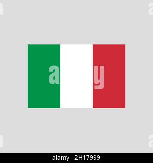 Elément de ligne de couleur drapeau de l'Italie.Elément vectoriel pour page Web, application mobile, Promo.Élément de conception UI UX GUI. Illustration de Vecteur