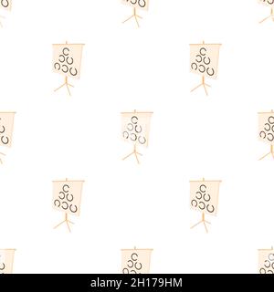 Graphique de test oculaire avec motif landolt C texture d'arrière-plan sans couture répétition de papier peint vecteur géométrique Illustration de Vecteur