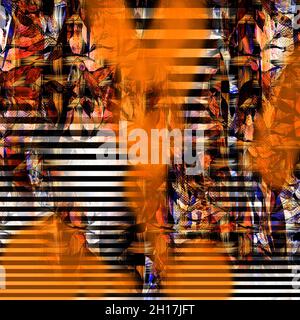 Mode inspirations et Collage Pattern Works Banque D'Images