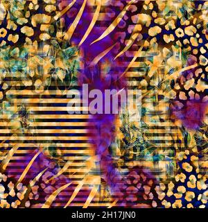 Mode inspirations et Collage Pattern Works Banque D'Images