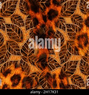 Mode inspirations et Collage Pattern Works Banque D'Images