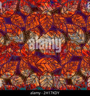 Mode inspirations et Collage Pattern Works Banque D'Images