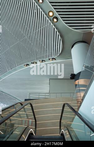 entrée au salon classe affaires, nouvel aéroport d'Istanbul, Turquie Banque D'Images