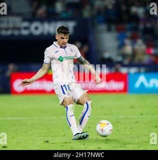 Mauro Arambarri de Getafe lors du championnat espagnol de football Liga entre Levante UD et Getafe CF le 16 octobre 2021 au stade Ciutat de Valencia à Valence, Espagne - photo: Ivan Termon/DPPI/LiveMedia Banque D'Images