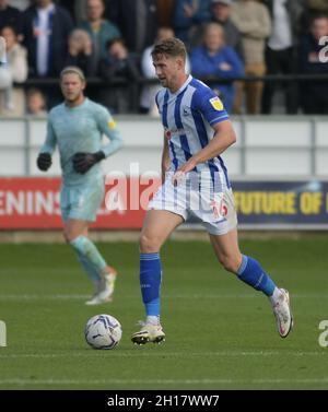 SALFORD, ROYAUME-UNI.16 OCTOBRE Neill Byrne de Hartlepool United lors du match Sky Bet League 2 entre Salford City et Hartlepool United à Moor Lane, Salford, le samedi 16 octobre 2021.(Crédit : Scott Llewellyn | MI News) Banque D'Images
