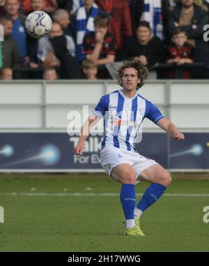SALFORD, ROYAUME-UNI.16 OCT Reagan Ogle de Hartlepool United lors du match Sky Bet League 2 entre Salford City et Hartlepool United à Moor Lane, Salford, le samedi 16 octobre 2021.(Crédit : Scott Llewellyn | MI News) Banque D'Images
