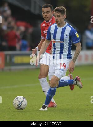 SALFORD, ROYAUME-UNI.16 OCTOBRE Gavan Holohan de Hartlepool United lors du match Sky Bet League 2 entre Salford City et Hartlepool United à Moor Lane, Salford, le samedi 16 octobre 2021.(Crédit : Scott Llewellyn | MI News) Banque D'Images