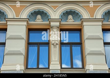 Bâtiment du Théâtre russe à Kalku iela à Riga Banque D'Images