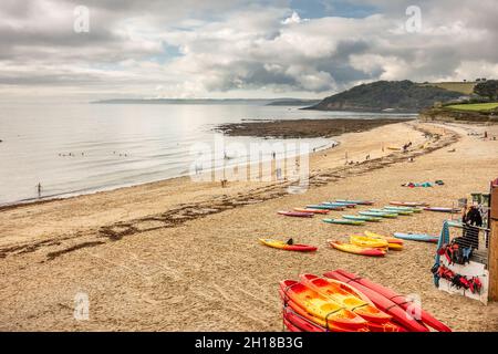 Gyllyngvase plage Falmouth Banque D'Images