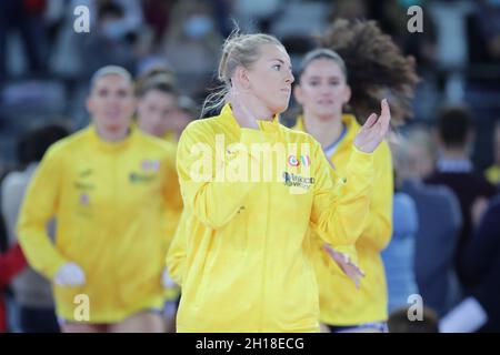 Imoco Volley ConeglianoLors du match de Lega Volleyball Serie A Women, Acqua & sapone Roma Volley Club contre Imoco Volley Conegliano le 17 octobre 2021 au Palazzo dello Sport, Rome, Italie pendant le match Acqua&sapone Roma Volley Club contre Imoco Volley Conegliano, Volleyball Italian Serie A1 Women à Rome, Italie, octobre 17 2021 Banque D'Images