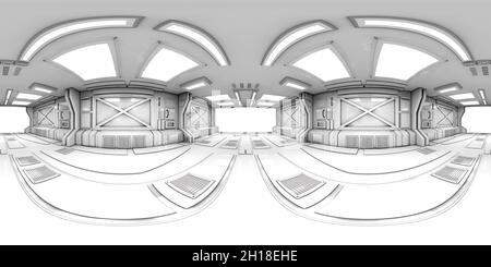 Le rendu 3D de l'environnement carte hdr Banque D'Images