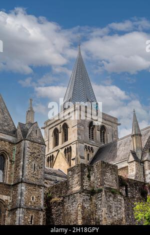 Cathédrale de Rochester dans le Kent, Angleterre Banque D'Images