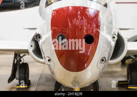 Un Lockheed F-80 Shooting Star a été le premier avion de chasse opérationnel utilisé par les forces américaines. Banque D'Images