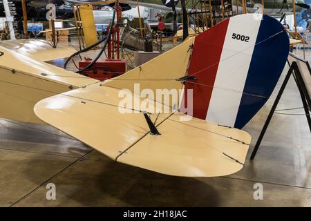 A Curtiss JN-4 Jenny était un avion d'entraînement de l'armée américaine pendant la première Guerre mondiale. Banque D'Images