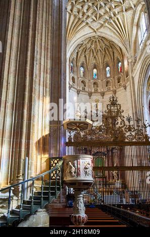 Cathédrale de Ségovie.Castille et Leon, Espagne. Banque D'Images