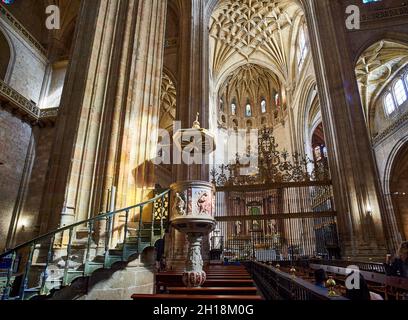 Cathédrale de Ségovie.Castille et Leon, Espagne. Banque D'Images