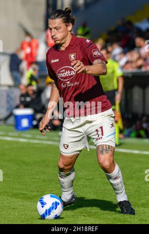 Stade Alberto Picco, la Spezia, Italie, 16 octobre 2021,Milan Djuric (Salernitana) pendant Spezia Calcio vs US Salernitana - le football italien Seri Banque D'Images