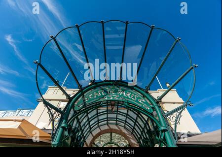 L'entrée du Casino Cafe de Paris, à Monte Carlo.Monte Carlo, Monaco. Banque D'Images