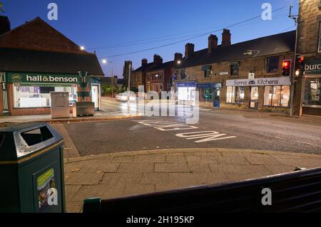 Carrefour routier à Belper, Derbyshire, Royaume-Uni Banque D'Images