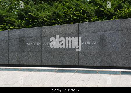 Martin Luther King Jr National Memorial à Washington DC, Etats-Unis - 10.07.2018 Banque D'Images