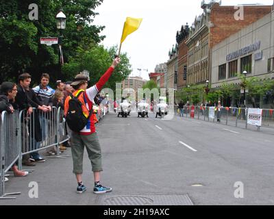 Toronto, Ontario / Canada - le 30 mai 2008 : le début du Championnat de cyclisme sur route Banque D'Images