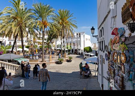 place d'espagne à Vejer de la Frontera en Andalousie Banque D'Images