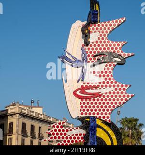 Roy Lichtenstein, El Cap de Barcelona (la tête) (1991-1992 Banque D'Images