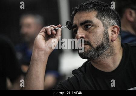 Joueur de fléchettes: Championnat national argentin Banque D'Images