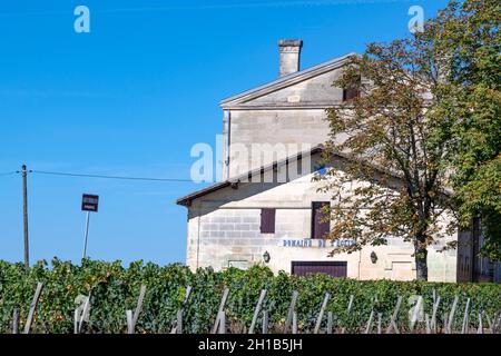 Le Château du domaine de l'Église dans l'AOC Pomerol, France Banque D'Images