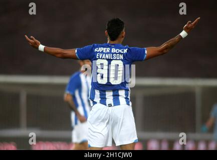 MASSAMA, PORTUGAL - OCTOBRE 15: Evanilson du FC Porto réagit, pendant le match de la coupe portugaise entre le SU Sintrense et le FC Porto au Complexo Desportivo Real SC le 15 octobre 2021 à Massama, Portugal.(Support MB) Banque D'Images