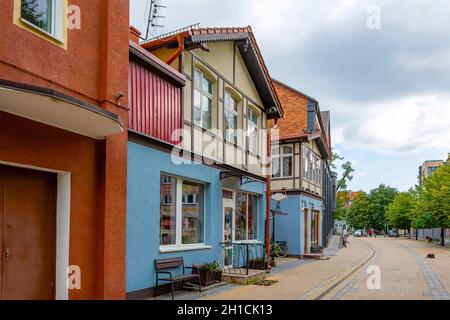 Kurortny Prospekt dans la ville balnéaire de Zelenogradsk ; région de Kaliningrad Banque D'Images