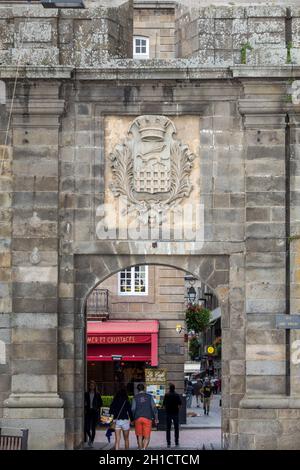 Saint-Malo, France - 12 septembre 2018 : La Porte de Saint Vincent à Saint Malo, Bretagne, France Banque D'Images