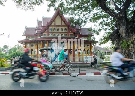 L'ancienne gare de Hua Hin dans la ville de Hua Hin dans la province de Prachuap Khiri Khan en Thaïlande. Thaïlande, Hua Hin, novembre 2019 Banque D'Images