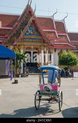 Le wat Hua Hin dans la ville de Hua Hin dans la province de Prachuap Khiri Khan en Thaïlande. Thaïlande, Hua Hin, novembre 2019 Banque D'Images