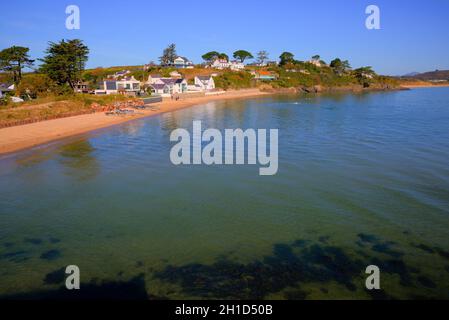 Abersoch pays de Galles côte sud péninsule de Llyn populaire côte ville balnéaire Banque D'Images