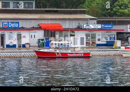 SEATTLE, WASHINGTON - 2 juillet 2019: Outre la technologie, Seattle a une industrie touristique florissante. Depuis le milieu des années 90, Seattle a connu un signal Banque D'Images