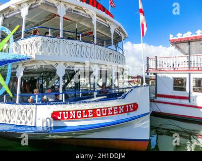 Fort Lauderdale - 11 décembre 2019 : la reine de la jungle, attraction touristique populaire la reine de la jungle est en service depuis 70 ans Banque D'Images