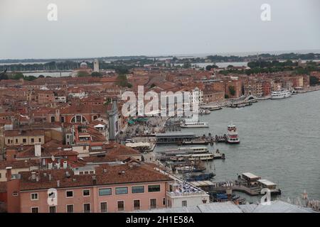 Venise, ITALIE - 26 mai 2019: Vue aérienne de la ville Banque D'Images