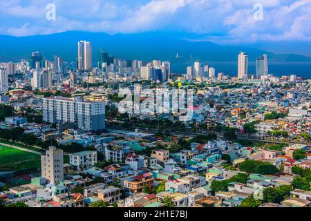 DA NANG, VIETNAM - OCT 4, 2019: Vue sur la ville de Da Nang dans le sud de la côte centrale du Vietnam Banque D'Images