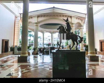 Sharm El Sheikh, Egypte - 05 janvier 2019 : le lobbi du Sultan Gardens Resort à Sharm El Sheikh. Banque D'Images