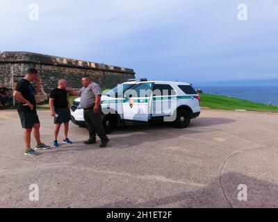 San Juan, Porto Rico - 08 mai 2016: Ford Explorer voiture officielle des Rangers de Park à San Juan, Porto Rico le 08 mai 2016 Banque D'Images