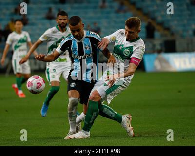 RS - Porto Alegre - 10/17/2021 - BRÉSILIEN A 2021 - GREMIO X JEUNESSE - joueur d'Alisson Gremio lors d'un match contre Juventude au stade Arena do Gremio pour le brésilien A 2021 championnat.Photo: Maxi Franzoi/AGIF/Sipa USA Banque D'Images